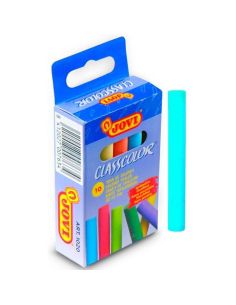 Caja 10 Tizas Classcolor Antipolvo Colores Surtidos