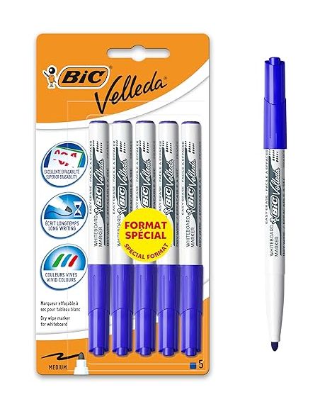 Rotulador Velleda Medium 1741 Pizarra Blister 4 Uds
