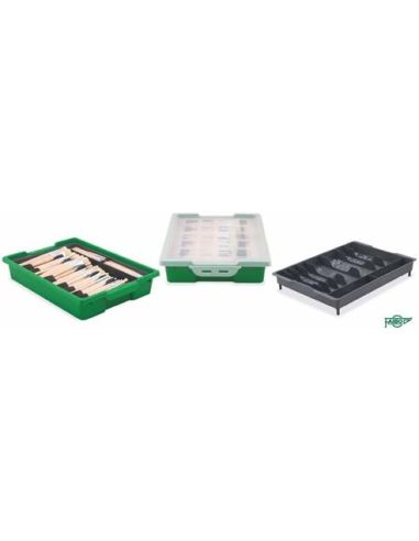 Caja Plástico Faibo Con Tapa Y Bandeja Clasificadora