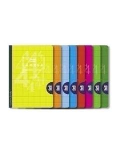 Libreta Lamela A4 Cuadrovia 3 Mm Tapa Basica 50 Hojas Colores Surtidos