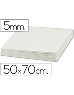 Carton pluma liderpapel blanco doble cara 50x70cm espesor 5mm
