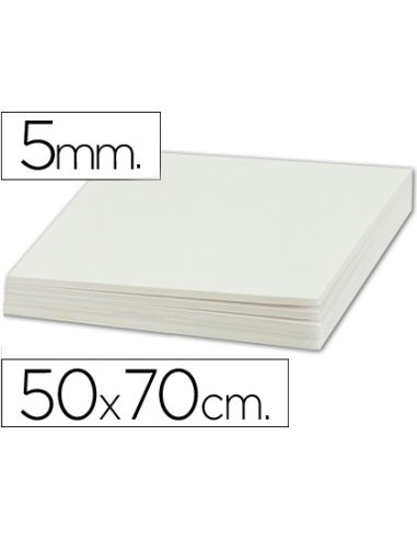 Carton pluma liderpapel blanco doble cara 50x70cm espesor 5mm